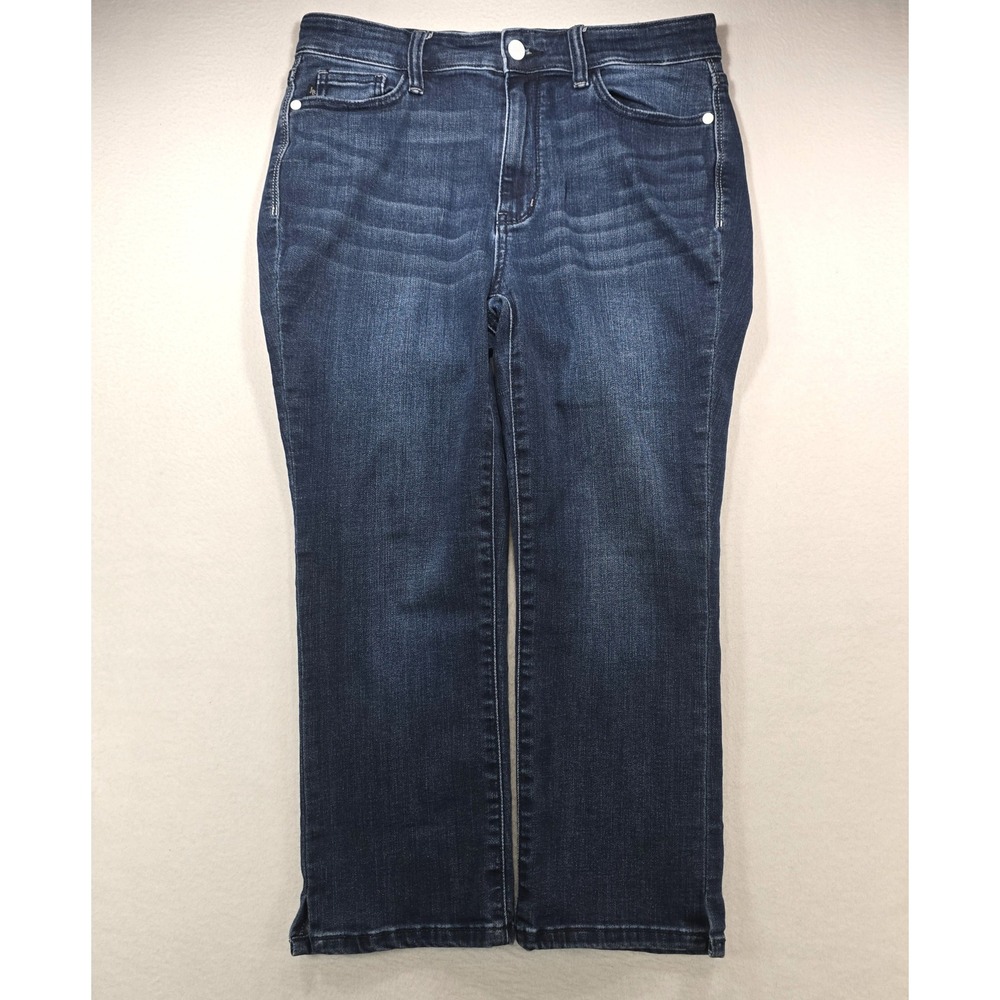 Judy Blue Skinny Fit Capri Jeans Dark Wash Stretch Denim Size 11/30 JB72120DK